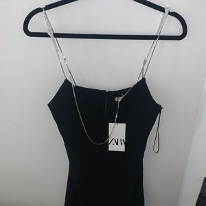 Zara diamond strap black top